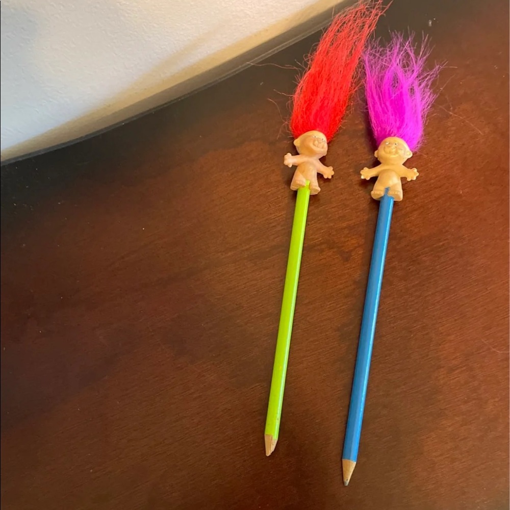 Vintage troll pencils